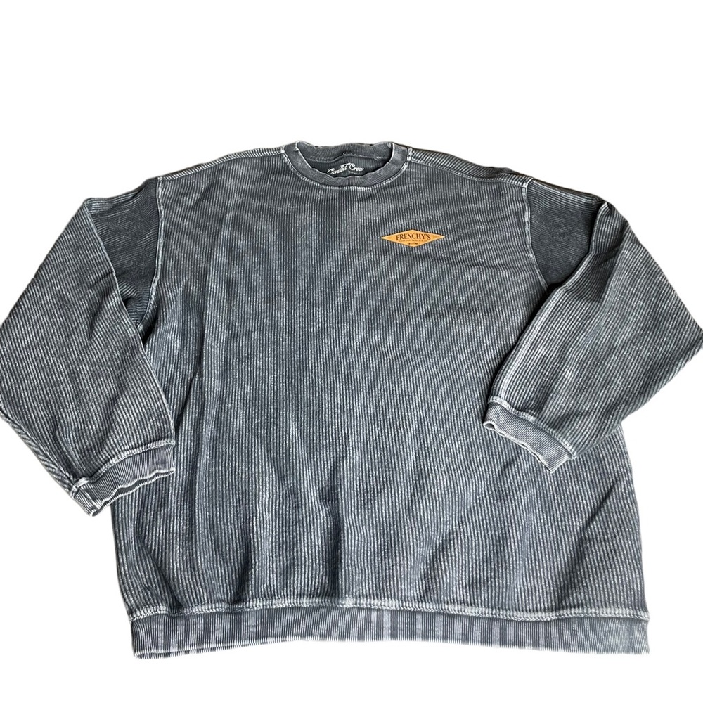 Frenchys Clearwater Beach Restaurant Corded Crew Neck Pullover Sweatshirt L